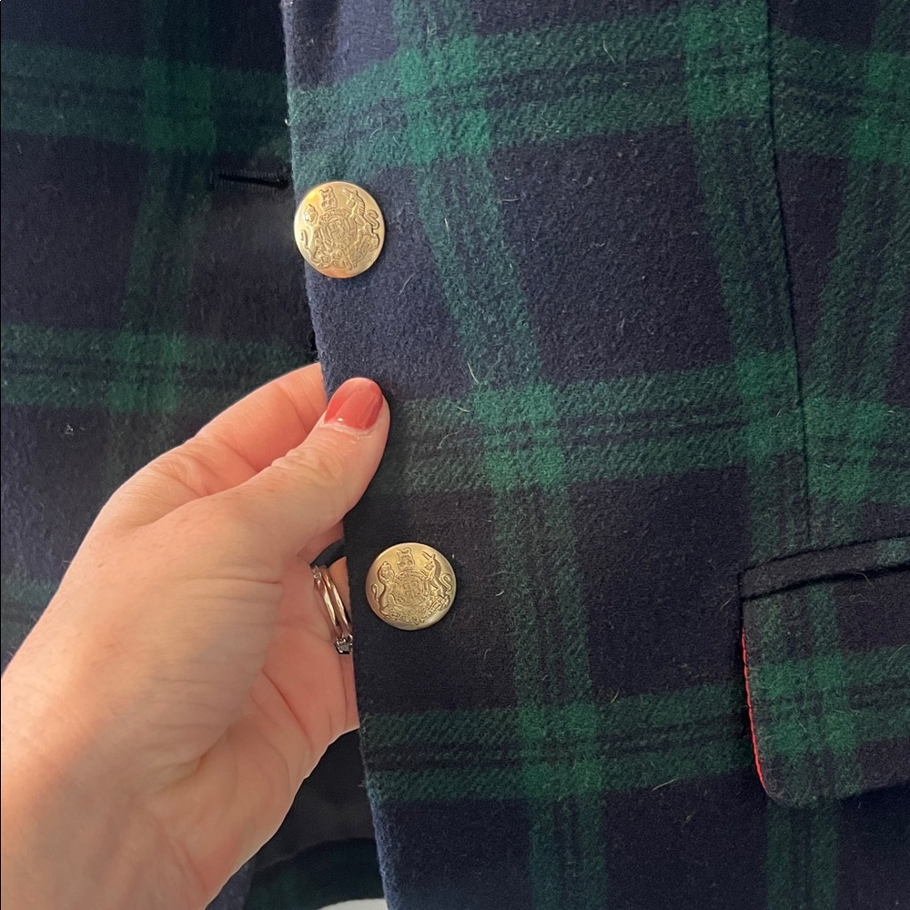 J. Crew Factory Classic Blackwatch Plaid Blazer - Picture 2 of 3